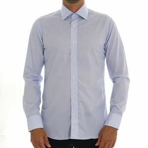 CAMICIA MICROFANTASIA CALIBAN BIANCO